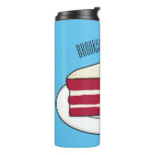 赤いベルベットのケーキ漫画イラストレーション タンブラー (回転左)