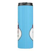 赤いベルベットのケーキ漫画イラストレーション タンブラー (裏面)