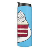 赤いベルベットのケーキ漫画イラストレーション タンブラー (回転右)