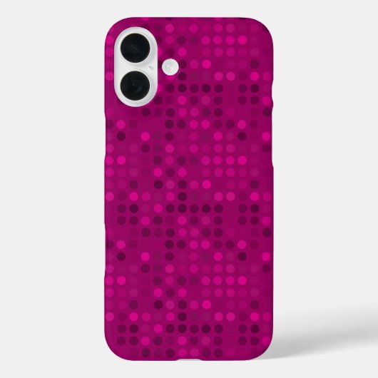 赤いベルベットプラムドット Case-Mate iPhoneケース (裏面)