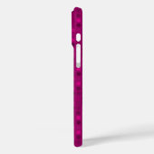 赤いベルベットプラムドット Case-Mate iPhoneケース (裏面 / 左)