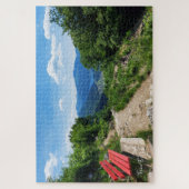 赤いベンチのジグソーパズル ジグソーパズル (縦)