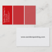 赤いペインターの名刺 名刺 (正面/裏面)
