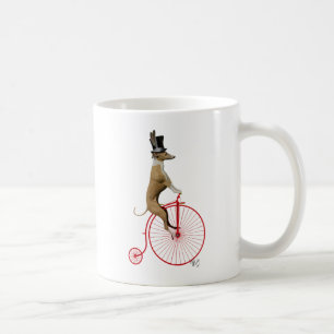 赤いペニーのFarthingのバイクのグレイハウンド コーヒーマグカップ