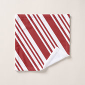 赤いペパーミント バスタオルセット (ウォッシュタオル)