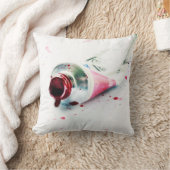 赤いペンキの管のしぶきの近代美術のデザインの枕 クッション (ブランケット)