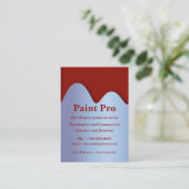 赤いペンキは絵画の名刺できます 名刺 (スタンド正面)