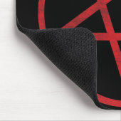 赤いペンタグラム マウスパッド (コーナー)