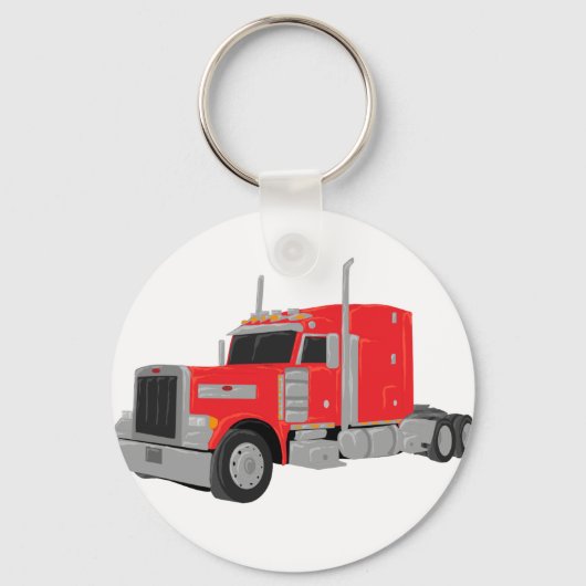 赤いペーターが作ったトラクター キーホルダー (正面)