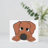 赤いホエテン色の鼻 ポストカード (スタンド正面)