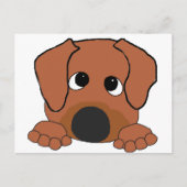 赤いホエテン色の鼻 ポストカード (正面)