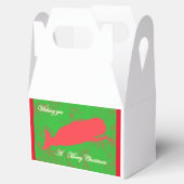 赤いホエールメリークリスマスギフト フェイバーボックス (オープン)