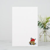 赤いホッケーのゴールキーパー 便箋 (スタンド正面)