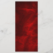 赤いホリエレガントーのクリスマス結婚のメニュー メニュー (裏面)