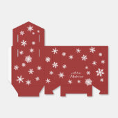 赤いホリデーギフトボックス フェイバーボックス (折り畳みなし)
