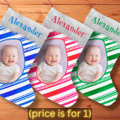 赤いホワイトキャンディーケーンパタークラシックンおもしろい スモールクリスマスストッキング