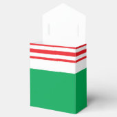 赤いホワイトグリーンクリスマスパーティーのお気に入りボックス フェイバーボックス (オープン)