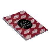 赤いホワイトダイヤモンドリップ ノートブック (右側)