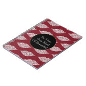 赤いホワイトダイヤモンドリップ ノートブック (左側)