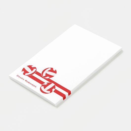 赤いホワイトバレーボーカスタムルコーチ名 ポストイット (アングル)