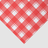 赤いホワイトプレイドパターンティッシュペーパー 薄葉紙 (詳細)