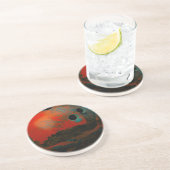 赤いボウリングカスタマイズボール コースター (側面)