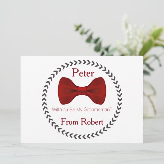 赤いボウ·タイの下着をお願いします 招待状 (スタンド正面)