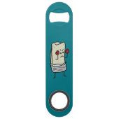 赤いボクシンググラブが付いているブリトーのボクサーの戦闘機 スピード栓抜き (正面)