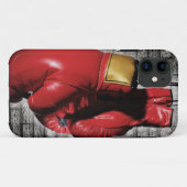 赤いボクシンググラブの箱カバー Case-Mate iPhoneケース (裏面(横))