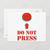 赤いボタンを押さない ポストカード (正面/裏面)