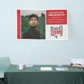 赤いボックス & 写真 卒業バナー 横断幕 (トレードショー)