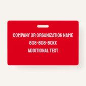 赤いボランティカスタムア(ロゴID) バッジ (裏面)