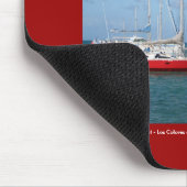 赤いボート マウスパッド (コーナー)