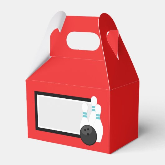 赤いボーリング優先ボックス フェイバーボックス (正面サイド)