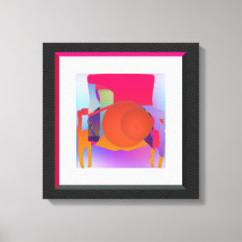 赤いボールのアームチェア キャンバスプリント