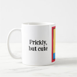 赤いボールのサボテンは、とっさに可愛パーソナライズされたい。 コーヒーマグカップ