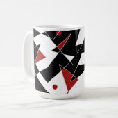 赤いボールを見つける コーヒーマグカップ (正面左)