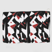 赤いボールを見つける ゴルフタオル (横)