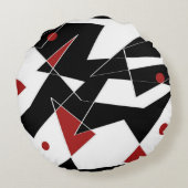 赤いボールを見つける ラウンドクッション (裏面)