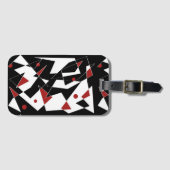 赤いボールを見つける ラゲッジタグ (正面横)