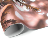 赤いボール、白いライト、雪 ラッピングペーパー (ロールコーナー)