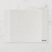 赤いポインセチアと緑の葉のウェディング ポストカード (裏面)