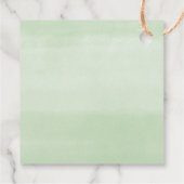 赤いポインセチアのクリスマスベイビーシャワープレゼントタグ フェイバータグ (裏面)