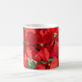 赤いポインセチアの休日 コーヒーマグカップ (中央)