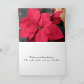 赤いポインセチア シーズンカード (内部)