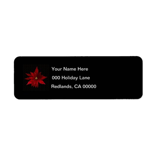 赤いポインセティアオンブラック ラベル (正面)