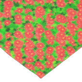 赤いポインセティアスと緑のヒイラギ テーブルクロス (アングル)