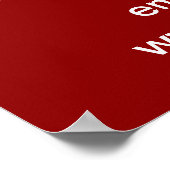 赤いポスターのビジネス・クリスマスセール ポスター (角)