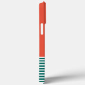 赤いポップ・アートの唇をかむアートウーマンホワイトサングラス Case-Mate iPhoneケース (裏面 / 右)