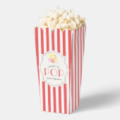 赤いポップ・アートの赤いストライプ赤いシャワー フェイバーボックス (はじけた状態)